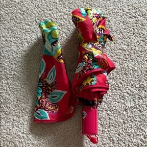 Paisley print umbrella and matching cover